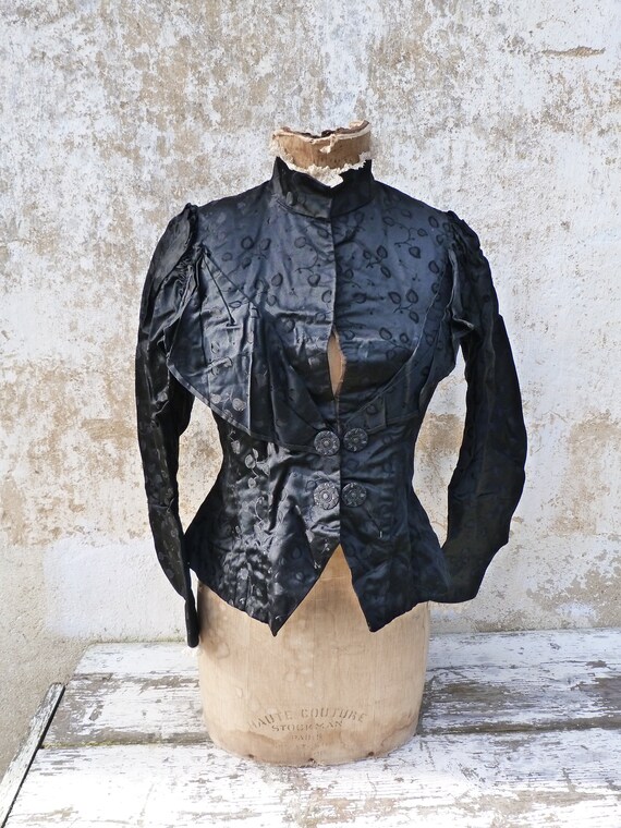Vintage Antique 1870/1900 French Victorian black s