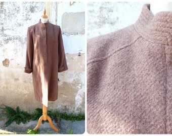 Vintage 1980/80s wool coat  chestnut size L