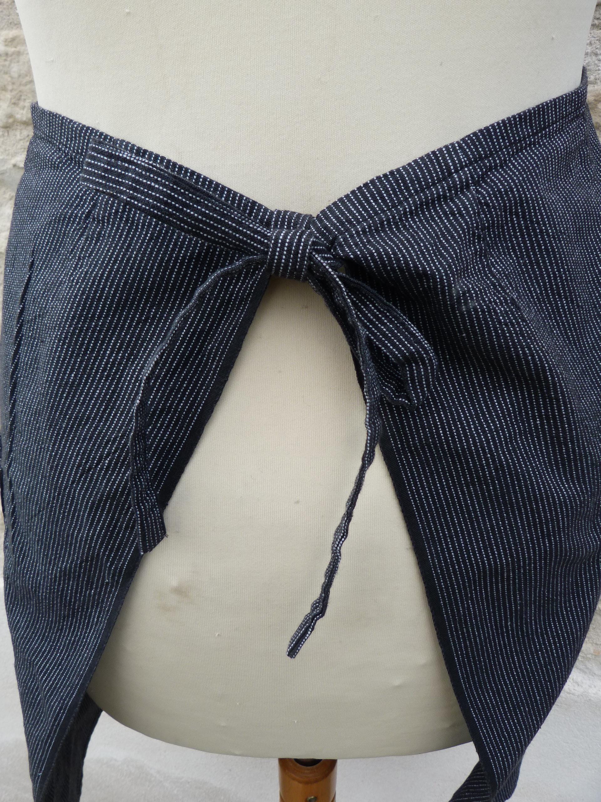 ヴィンテージ オールドフランス 1900/1930 チョア ストライプ ブラック