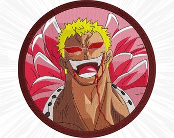 Anime Embroidery design #15 Anime Manga Japan Inspired Digital Embroidery File, Instant Download DST, PES, XXX, Hus, Exp, Vp3, Jef