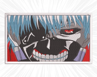 Anime Embroidery design #22 Anime Manga Japan Inspired Digital Embroidery File, Instant Download DST, PES, XXX, Hus, Exp, Vp3, Jef