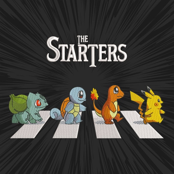 Anime Embroidery design #145 Anime Pokemons Manga Japan Inspired Digital Pikachu File, Instant Download DST, PES, XXX, Hus, Exp, Vp3, Jef