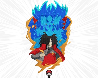 Anime Embroidery design #59 Anime Manga Japan Inspired Digital Embroidery File, Instant Download DST, PES, XXX, Hus, Exp, Vp3, Jef