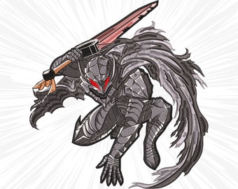 Anime Embroidery design #68 Anime Manga Japan Inspired Digital Embroidery File, Instant Download DST, PES, XXX, Hus, Exp, Vp3, Jef