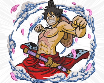 Anime Embroidery design #78 Anime Manga Japan Inspired Digital Embroidery File, Instant Download DST, PES, XXX, Hus, Exp, Vp3, Jef