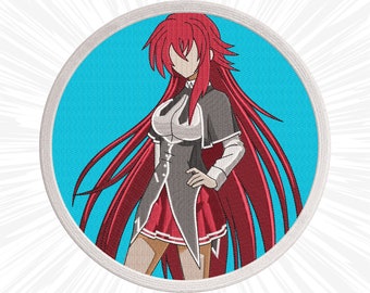 Anime Embroidery design #69 Anime Manga Japan Inspired Digital Embroidery File, Instant Download DST, PES, XXX, Hus, Exp, Vp3, Jef