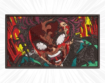 Anime Embroidery design #67 Anime Manga Japan Inspired Digital Embroidery File, Instant Download DST, PES, XXX, Hus, Exp, Vp3, Jef