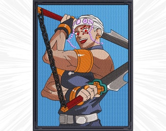 Anime Embroidery design #42 Anime Manga Japan Inspired Digital Embroidery File, Instant Download DST, PES, XXX, Hus, Exp, Vp3, Jef