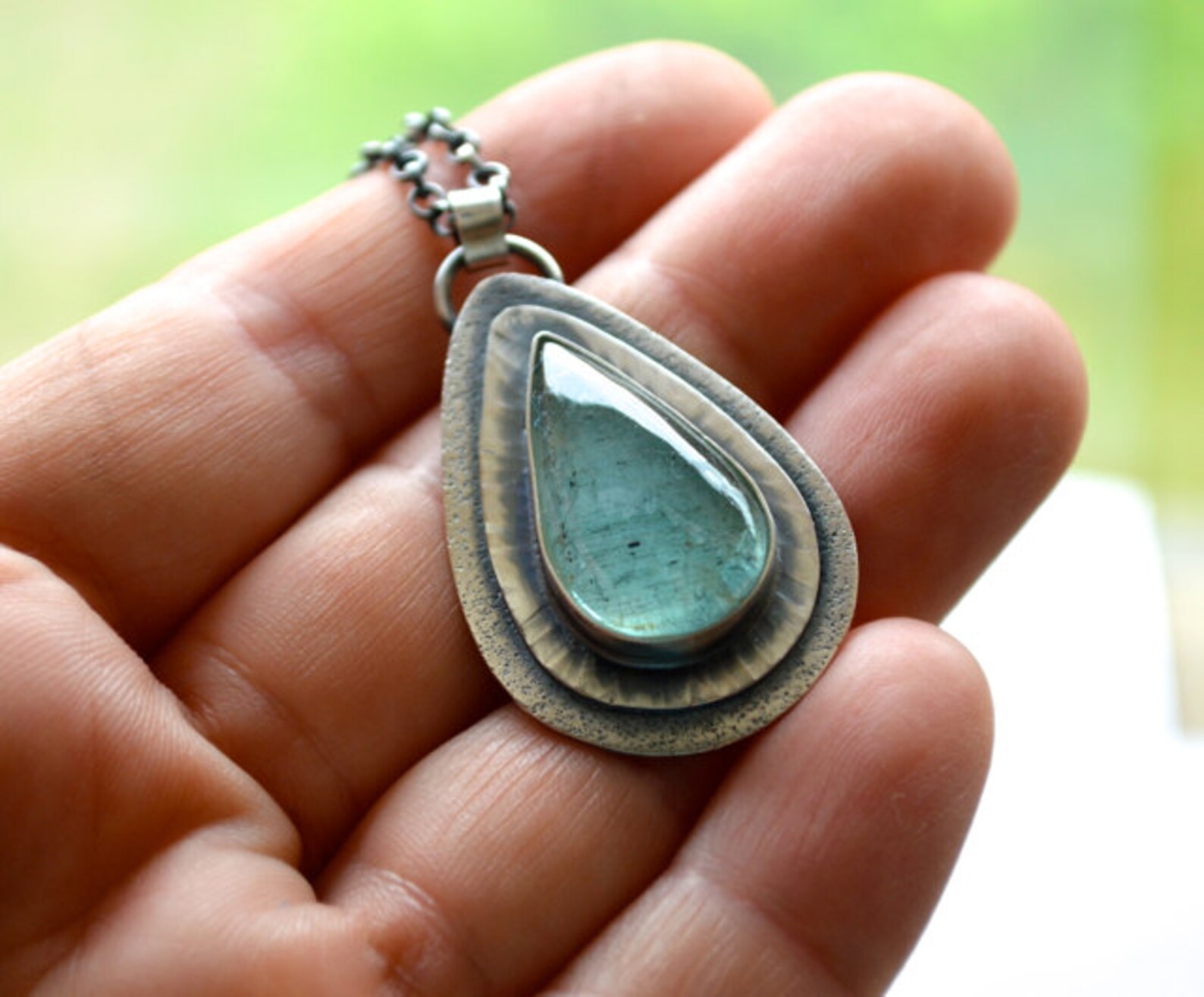 aquamarine pendant aquamarine pendant