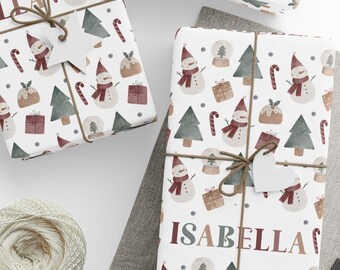 Personalized Christmas Wrapping Paper: Custom Children's Xmas Gift Wrap