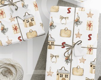 Personalized Letter Gift Wrapping Paper: Custom Kids Packaging