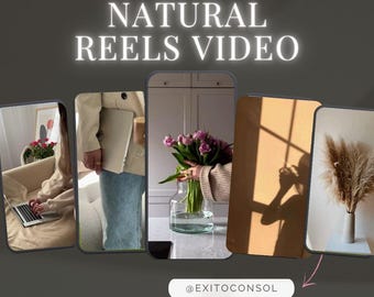 45 faceless videos, reels, viral, marketing, Aesthetic Reels, neutral, natural, chic, aesthetic, commercial, Instagram, branding, blogger