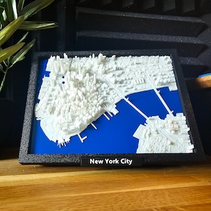 Art mural plan de la ville 3D