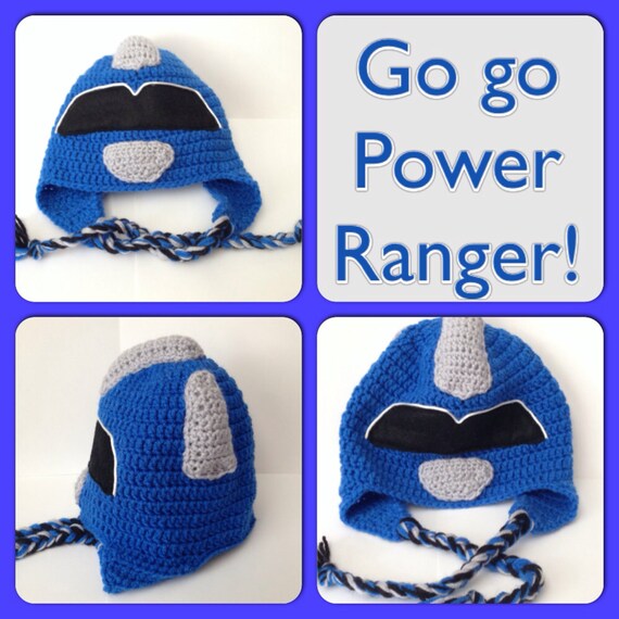 Power Ranger Hat/Beanie et Diaper Cover 