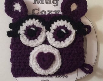 Bear/ Mouse Coffee Cup/ Mug Cozy - Any Color