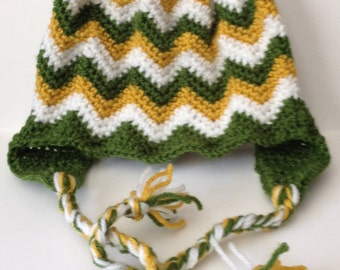 Chevron Pattern Beanie/ Hat - Sizes newborn to Adult - Any Color(s) Combo