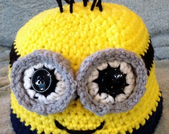Child's Minion Hat Crochet Pattern - Super Cute