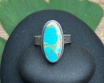 Royston Turquoise Ring In Sterling Sz. 9.25