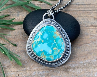 Polychrome Royston Turquoise Sterling Necklace