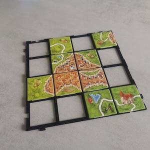 4x4 tile support grid "Carcassonne, Karak, Cacao, Isle of Skye and others"