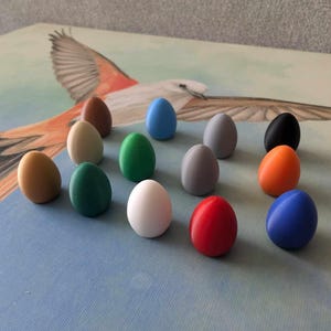 Paquete de 15 huevos "Wingspan" | Colores personalizados | Impresión 3D