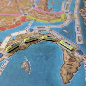 Trains EMD F7 3D « Les Aventuriers du rail / Ticket to Ride » - Wagons 3D réalistes, Impression 3D