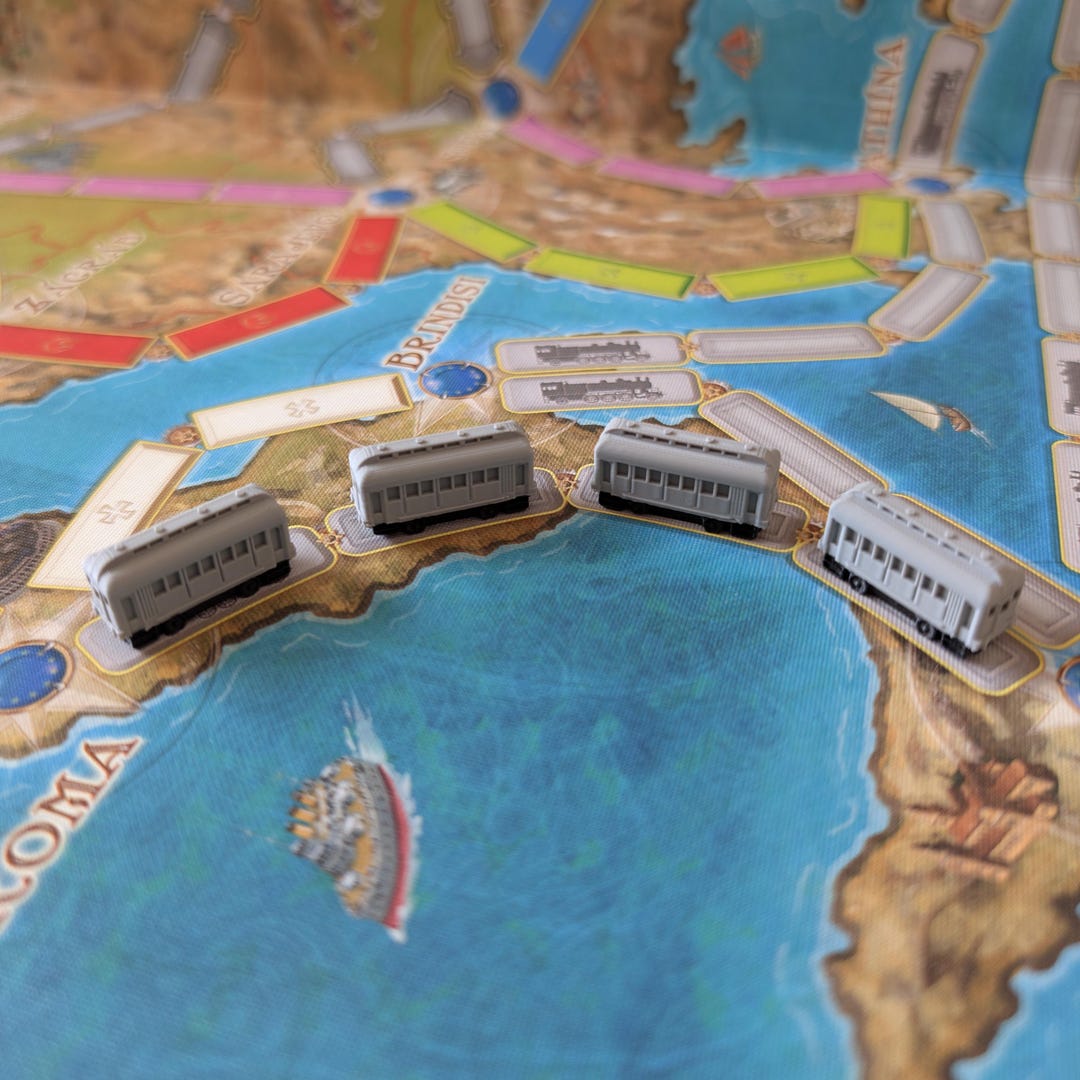 Ticket to Ride 3D Trains - Realistic 3D Train Cars, 3D Printing - Etsy
