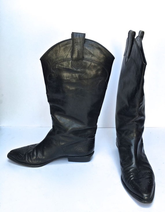Vintage 80s Joan and David knee high oxford wester