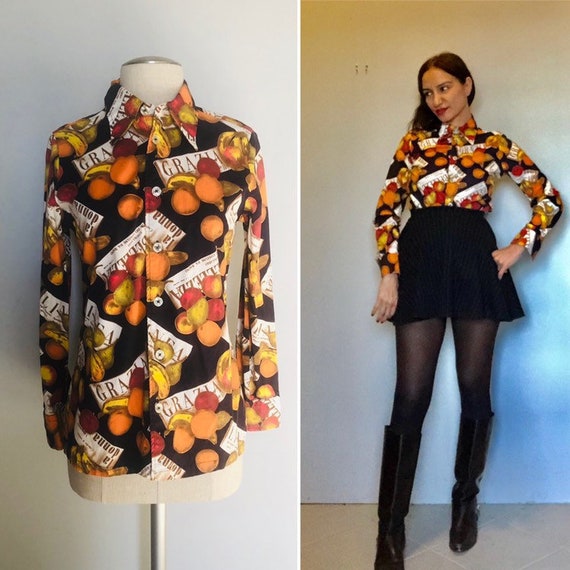 Vintage 60s Givenchy iconic blouse small