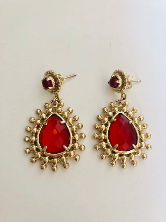 Stunning 70s bohemian glam rock disco earrings