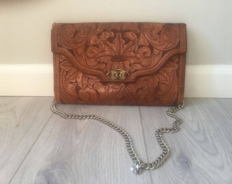Vintage handgjord boho-väska från 70-talet