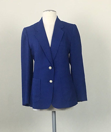 Vintage 70s Military Blue Blazer Small - Etsy