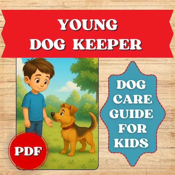 Puppy Care Guide for Kids | Responsibility Pledge, Vet Log (PDF Printable)