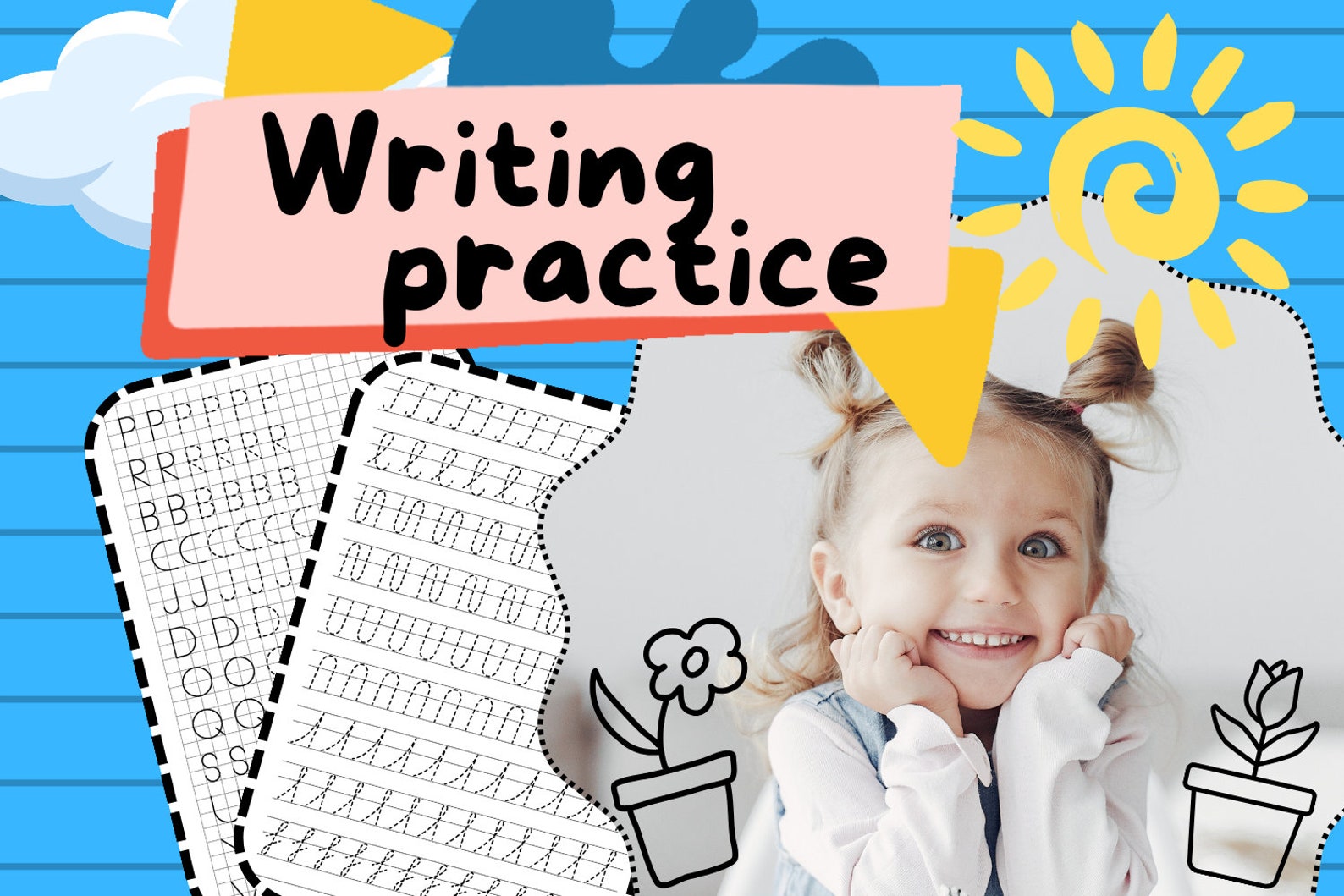 Printable Writing Practice Worksheets for Kids Develop Writing Skills ...