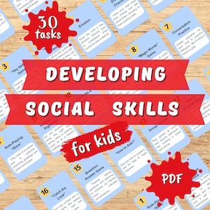 Therapy games for developing social skills children. Printable for kids therapy and mental health