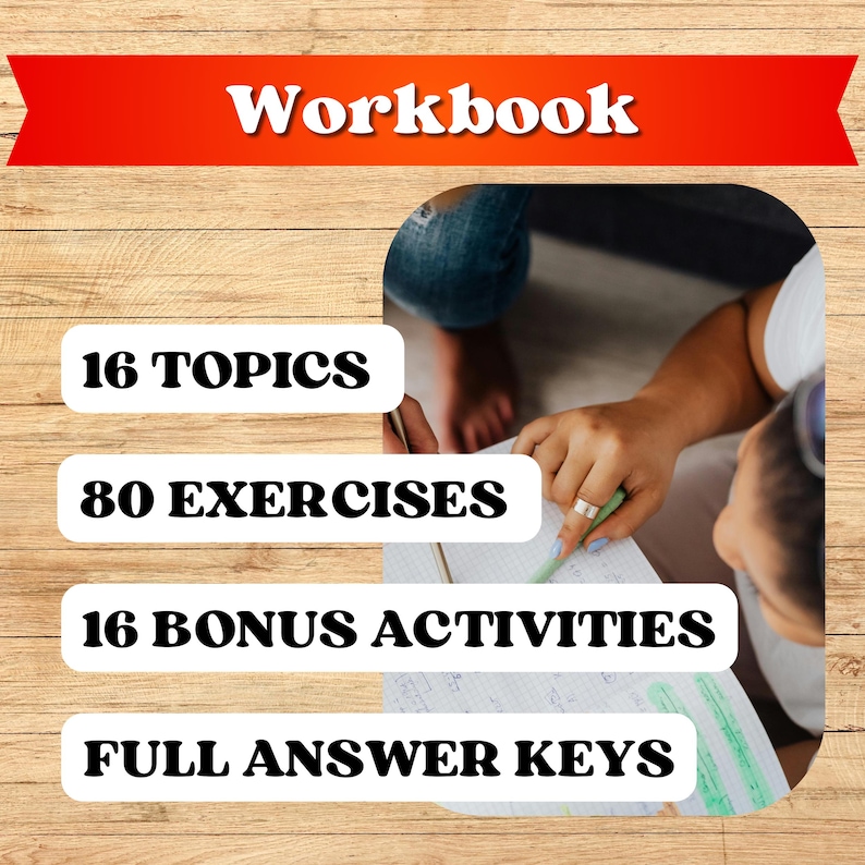 Spanish Learning Workbook Printable A1. Study Guide PDF With Answer Key ...