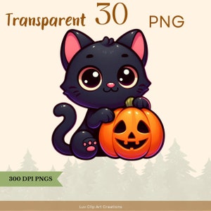 30 Black Cat Halloween Bundle PNG, halloween pumpkin cat png, cat clipart bundle, peeking cat, national black cat day png, kitten png,animal