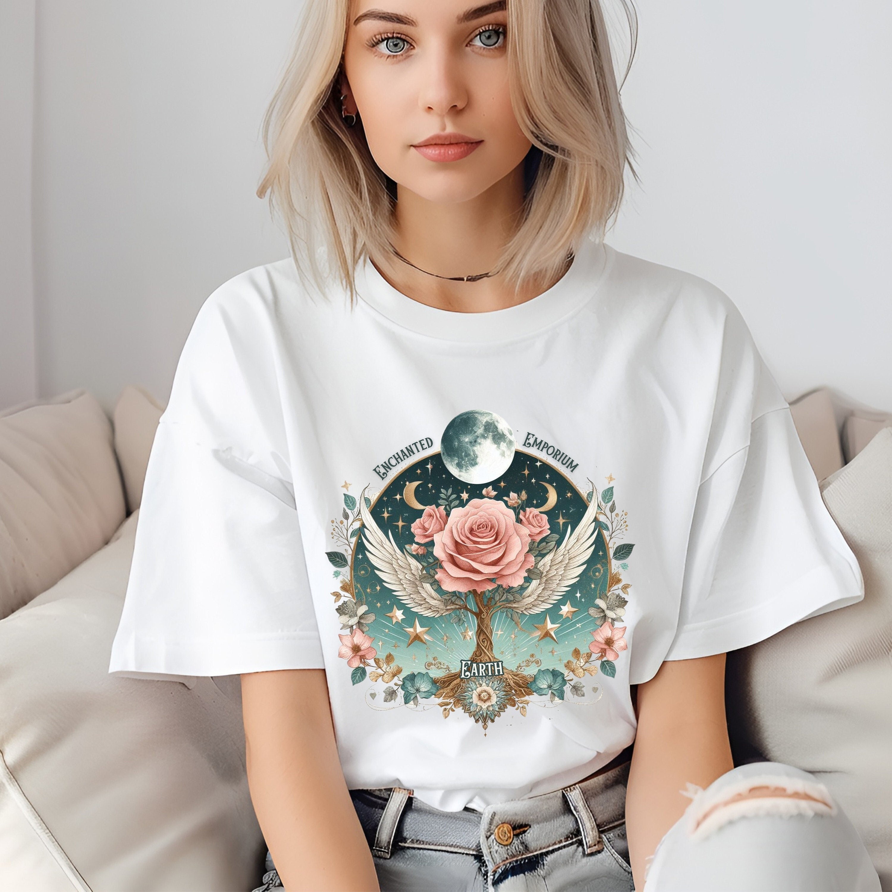 【新品】rosy monster flower enchanted Tシャツ Enchanted Rose Emporium - Etsy