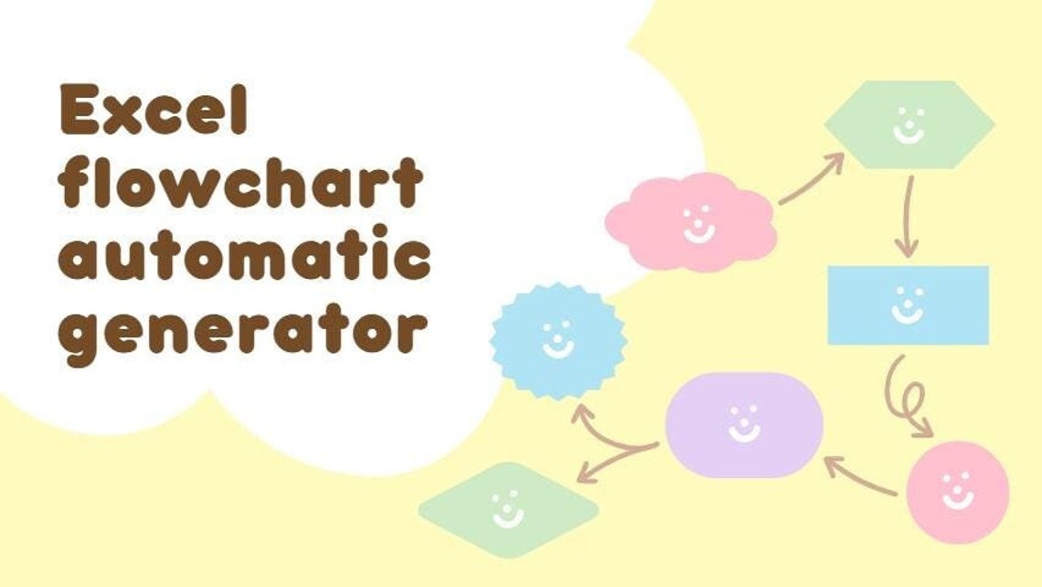 Automatic Flowchart Generator in Excel (windows PC) - Etsy