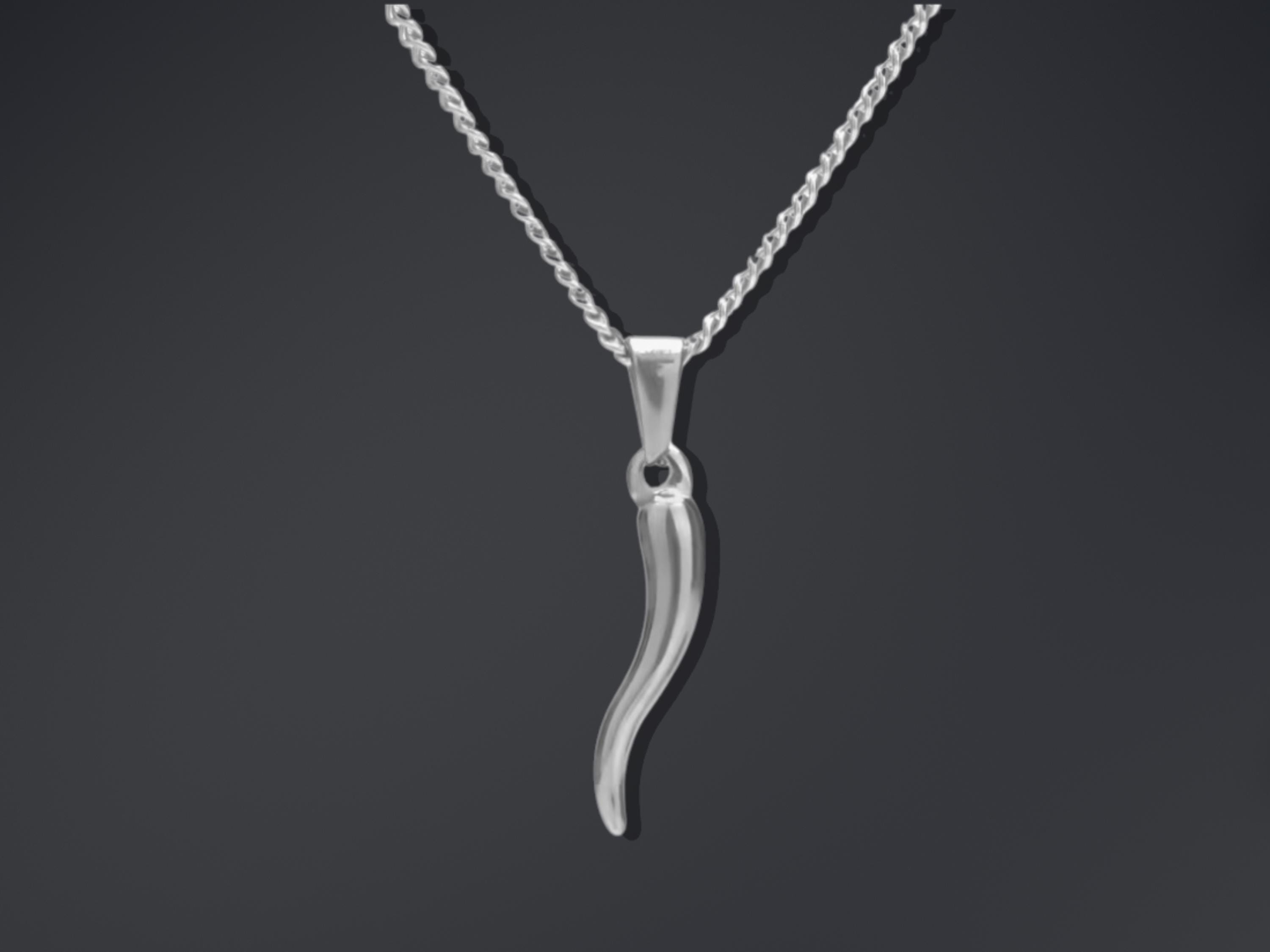corno necklace silver LORO ENOF ロロ Sterling Silver 