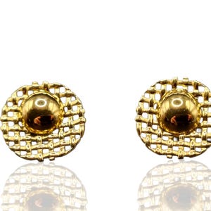 Blue Butterfly 18K Gold Plated Earrings, 316 Stainless Steel Studs, Textured Modern Jewelry, Hypoallergenic Gift, Unique Gold Earrings