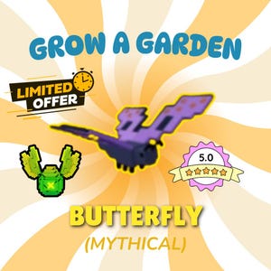 CHEAPEST Butterfly - Grow a Garden - Bug Egg Mythical Pet 1 Piece (Read Description)