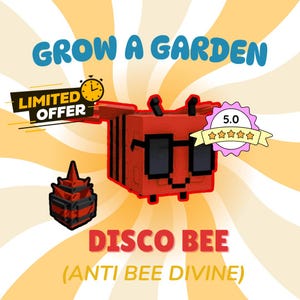 CHEAPEST Disco Bee - Grow a Garden - Anti Bee Egg Divine Pet 1 Piece (Read Description)
