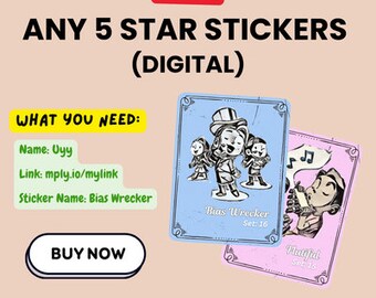 5Star Digital Stickers by Uyy