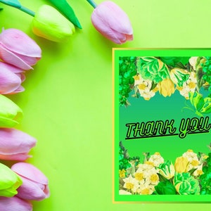 Danke-Karte Blumen-Dankeschön-Karte mit Schmetterling, Geschenk für Freund, Familie