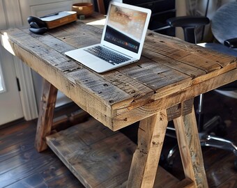 How to make your own desk from scratch with recycled wood | Eco Friendly Designs, Video Guide & Ebook Included