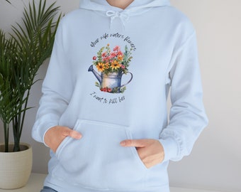 Your Wife Waters Flowers Unisex Heavy Blend™ Hooded Sweatshirt