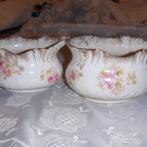 Vintage sugar and Creamer image 1