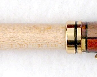 D018 Designer Maple Wooden Pen with Personalized Desktop Holder