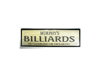 PERSONALIZED Billiards Sign - -Add any name